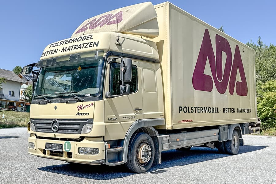 2-Achs Koffer Mercedes Benz Atego 1229